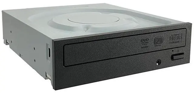 Alt view image 9 of 14 - Lite-On IHAS124 24X SATA CD DVD/RW Dual Layer Internal Burner Drive Writer - Black (Bulk)