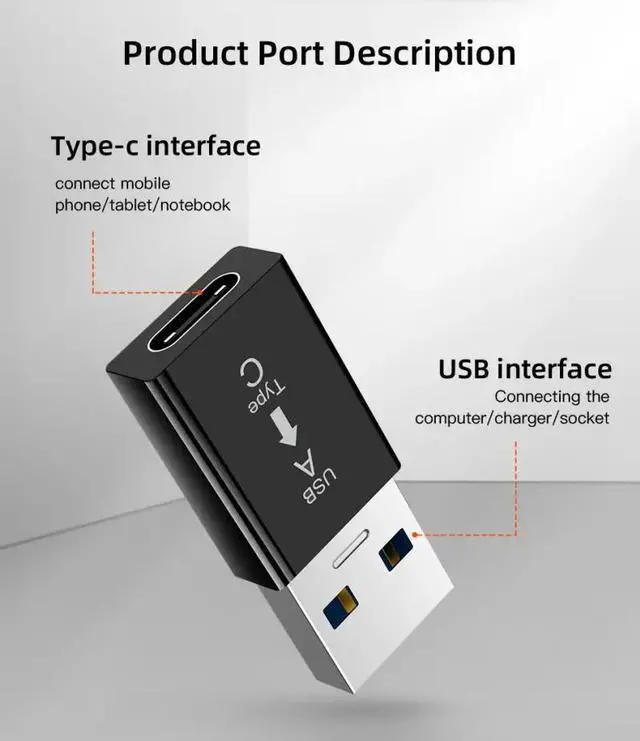 Alt view image 8 of 10 - Lighting To USB Adapter 3.0A Typc-c Converter Compact Portable Light Weight Charging Durable Use c-type Cable