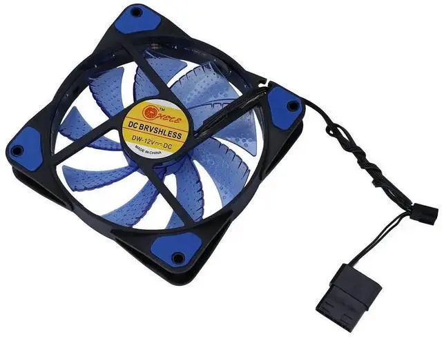 Alt view image 10 of 10 - 120mm fan Cooler Computer Fan 120mm LED Ultra Silent Computer PC Case Fan 15 LEDs 12V Around 1200RPM 3 Pin Fan