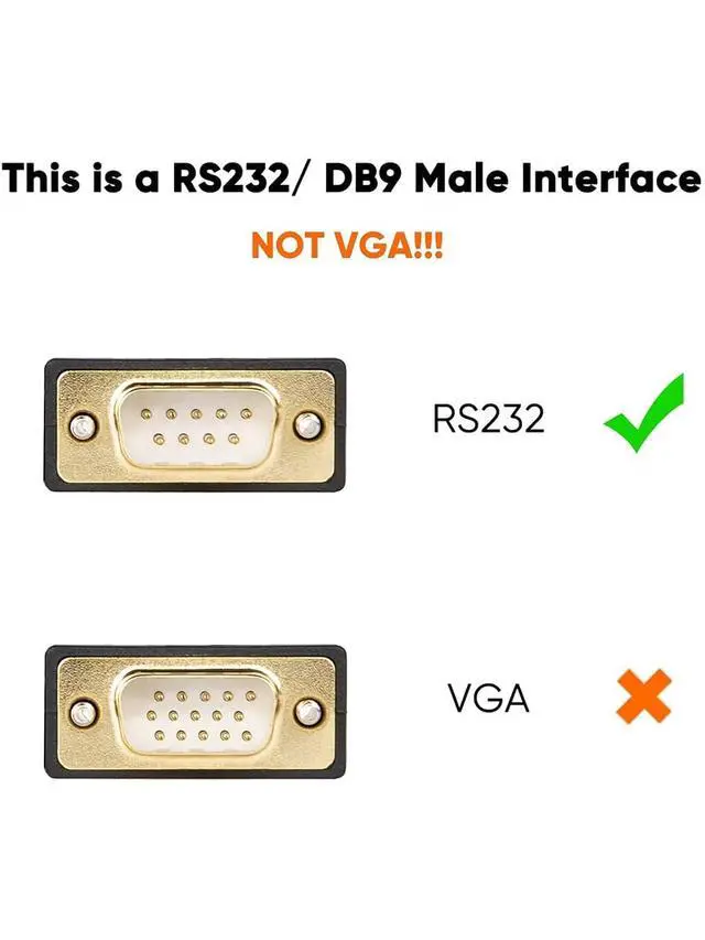 Alt view image 2 of 7 - CableCreation USB to RS232 Adapter with PL2303 Chip (3-Pack), 3 Feet Gold Plated DB9 Male Serial Converter Cable for Windows 11,10, 8.1, 8,7, Linux, macOS, Black