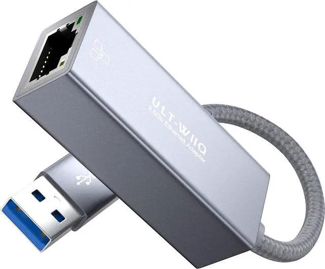 Alt view image 9 of 15 - USB 2.5Gb Ethernet Adapter, USB 3.0 to 2.5 Gigabit RJ45 LAN Network Adapter Cable, 10/100/1000/2500M Full Speed NIC for Mac OS, iOS, Windows, Linux, Dell XPS, Thinkpad X, Synology NAS, PC