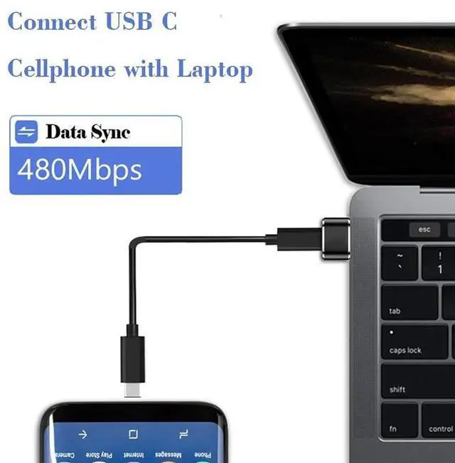 Alt view image 9 of 10 - 2PCS USB C Female To USB Male Otg Adapter Charging Converter Cable for Macbook Type C Usbc To Usb 3.0 Charger Cab