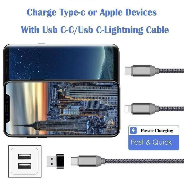 Alt view image 10 of 10 - 2PCS USB C Female To USB Male Otg Adapter Charging Converter Cable for Macbook Type C Usbc To Usb 3.0 Charger Cab