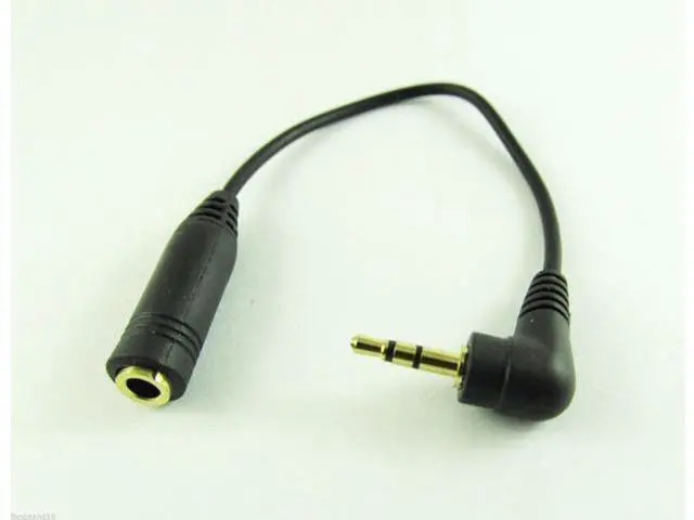 Alt view image 2 of 2 - FOR 10pcs 2.5mm Male To 3.5mm Female Stereo Earphone Audio Converter Headphone Cable 15cm