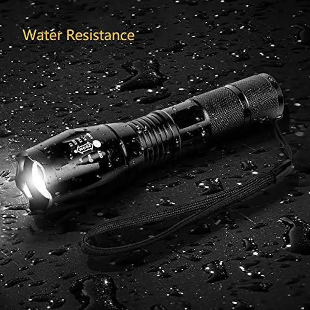 Alt view image 10 of 10 - Military Grade Flashlight 3000 Lumen 5 Modes Water Resistant LED Tactical Torch Flash Light, 2 Pack