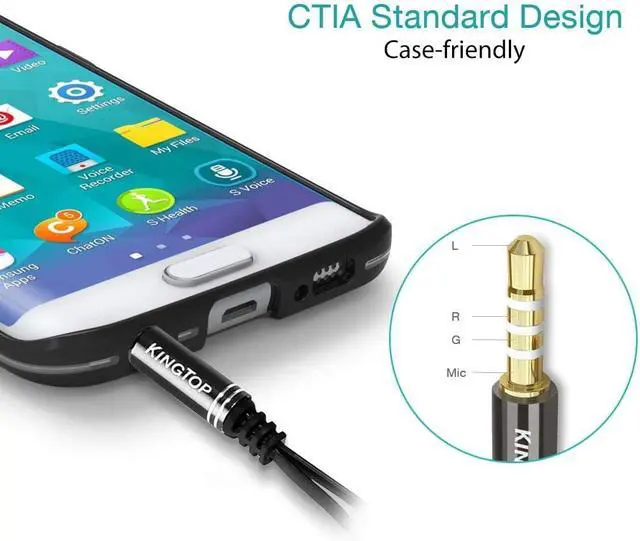 Alt view image 12 of 14 - Headphone Splitter 3.5mm Mic Audio Splitter Headset Splitter Cable for Gaming Headset with Separate Audio Microphone Jacks (Not for 2 Headphones)