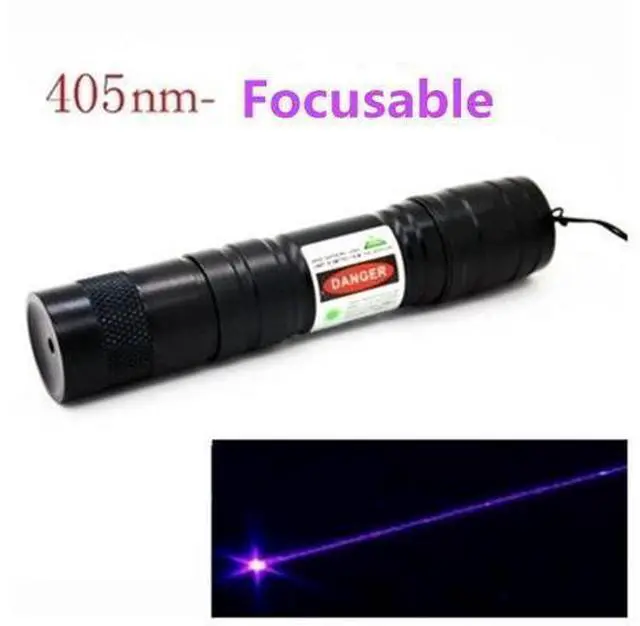 Alt view image 8 of 14 - LED Laser Pointers 405nm Blue-Violet Light Laser Pointer Focusable led laser light pointer LED Laser Pen Blue-violet Flashlight