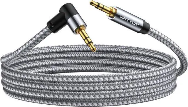 Alt view image 9 of 14 - 3.5mm Audio Cable 15 ft AUX Cord Male to Male AUX Headphone Cable aux Cable Stereo Aux Jack to Jack Cable 90 Degree Right Angle Auxiliary Cord