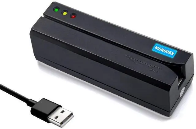 Alt view image 7 of 10 - DEFTUN MSR605X Card Reader Writer USB Swipe Encoder and Cleaning Card CR80