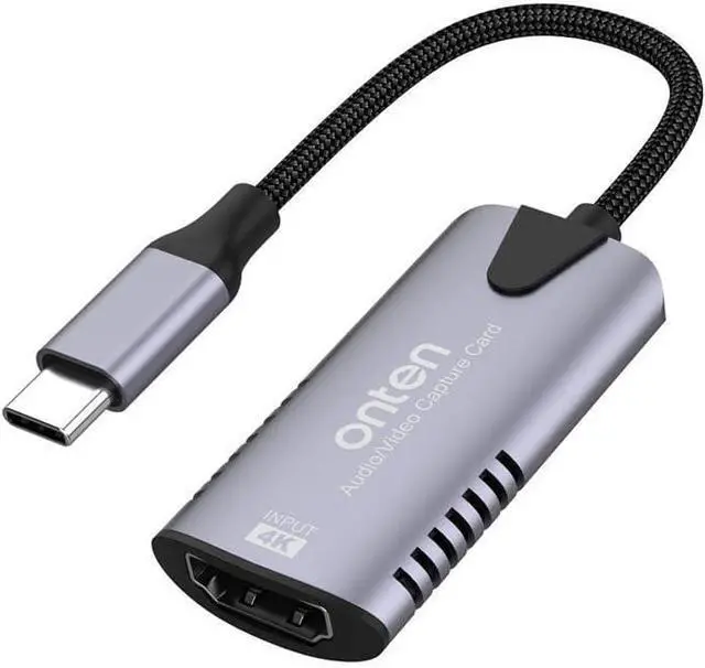 Main image of Video Capture Card, 4K HDMI Video Capture Device, 1080P HD 30fps Live and Record Video Audio Grabber for Gaming, Streaming, Teaching, Video Conference
