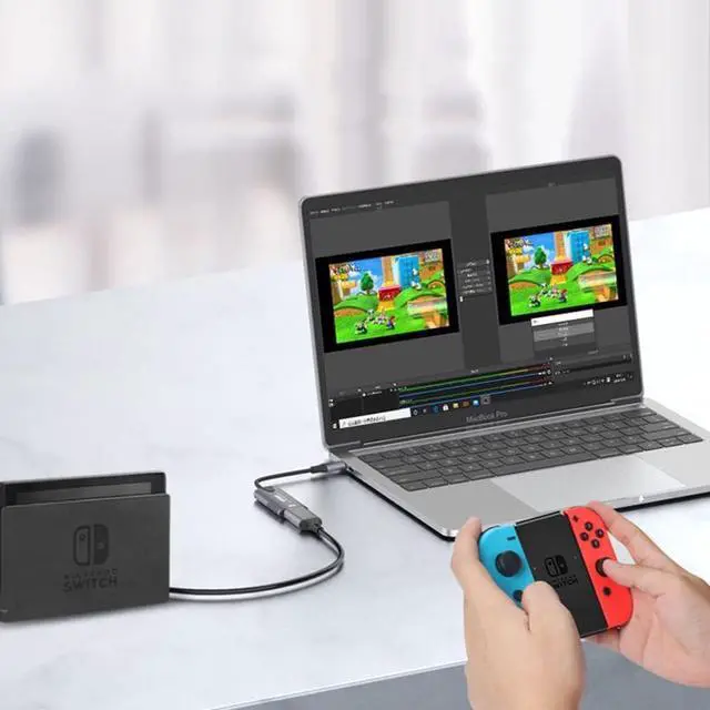 Alt view image 2 of 6 - Video Capture Card, 4K HDMI Video Capture Device, 1080P HD 30fps Live and Record Video Audio Grabber for Gaming, Streaming, Teaching, Video Conference