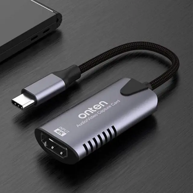 Alt view image 4 of 6 - Video Capture Card, 4K HDMI Video Capture Device, 1080P HD 30fps Live and Record Video Audio Grabber for Gaming, Streaming, Teaching, Video Conference