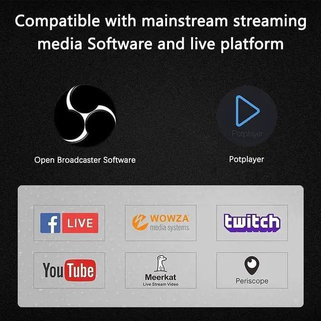 Alt view image 6 of 6 - Video Capture Card, 4K HDMI Video Capture Device, 1080P HD 30fps Live and Record Video Audio Grabber for Gaming, Streaming, Teaching, Video Conference