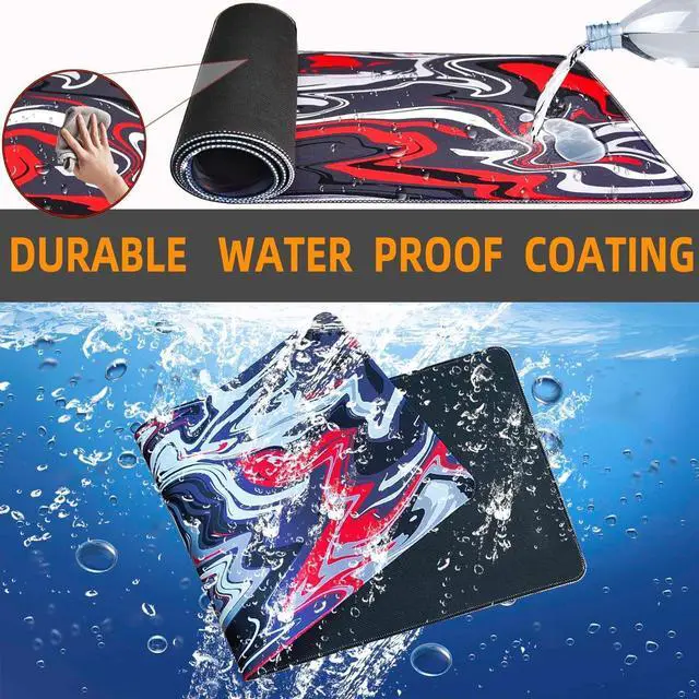 Alt view image 13 of 14 - Large Gaming Mouse Pad Gaming Mousepad Large Mouse Pad for Desk 31.5x11.8inch XXL Desk Pad Non-Slip Keyboard pad Laptop Desk Pad Water Proof Desk Writing Pad for Game Office Home