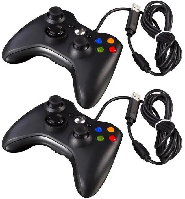 Alt view image 6 of 10 - Game Controller Wired Vibration Gamepad Joystick For PC Controller Windows 7 / 8 / 10 for Xbox 360 Joypad with Gamepad