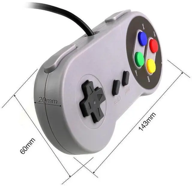 Alt view image 7 of 10 - Controller Gaming Joystick Gamepad Controller for Nintendo SNES Game pad for Windows PC For MAC Computer Control Joystick