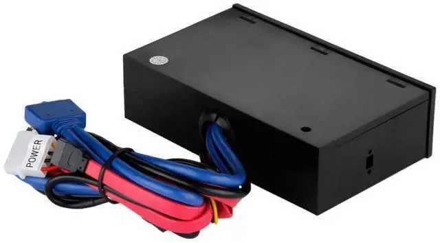Alt view image 9 of 10 - 5.25" Media Dashboard Card Reader USB 2.0 USB 3.0 20 pin e-SATA SATA Front Panel