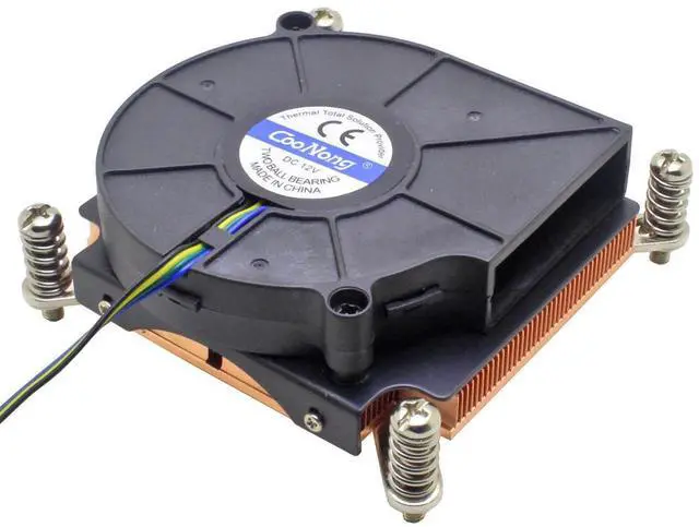 Alt view image 6 of 10 - 1U Server Computer CPU Cooler Copper Heatsink For Intel Xeon LGA 2011 X99 2066 Workstation Industrial Active Cooling