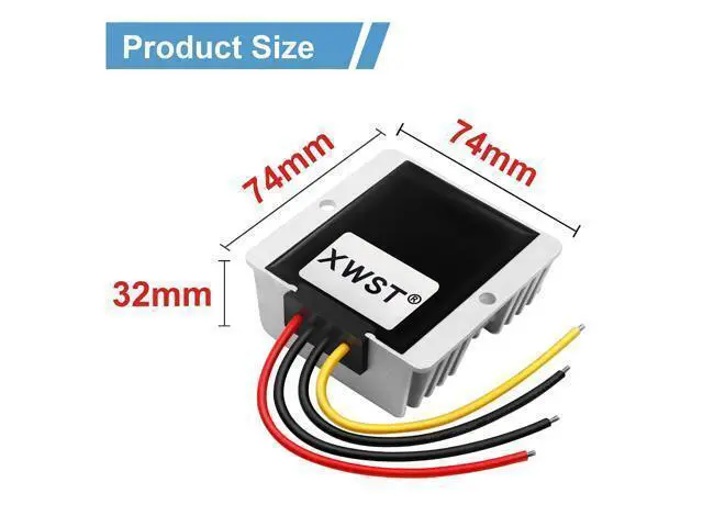 Alt view image 7 of 10 - DC DC 12V to 19V 15A Step-up Module,Boost Converter 9V-13V to 19V Voltage Regulator,Waterproof Power Adapt 285W 19V Volt Transformer Module (12V to 19V 15A)