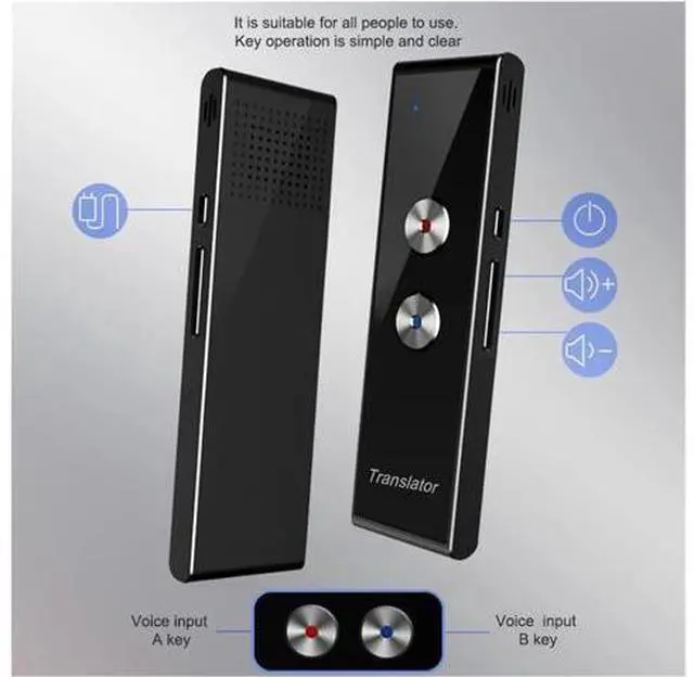 Alt view image 8 of 12 - Language Translator Device, T8 Intelligent Smart Translation Machine, Simultaneous Translation, Smart Translator, 42 Language WiFi Interpreter, Tourism, Business, Learning, Travel