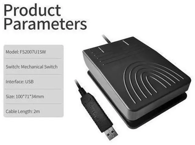 Alt view image 11 of 14 - USB Foot Switch Multifunctional Customized Foot Pedal Action Pedal for Medical Image Acquisition Game Control Office