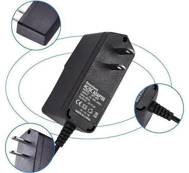 Alt view image 14 of 14 - 5V 2A AC DC Adapter with 5.5 x 2.5mm Charger US Plug 5V 2A Power Adapter 5V 2A 1A Switching Power Adapter 5V 2000ma Switching Power Supply Charger DC Connector Jack 5.5mmx2.1mm