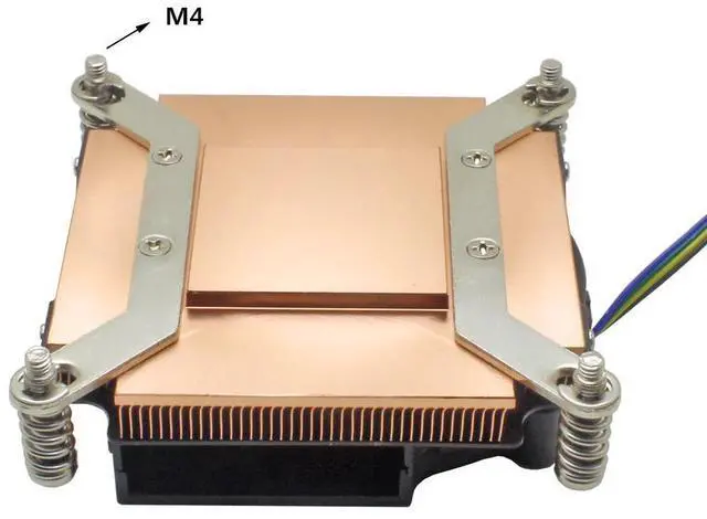 Alt view image 9 of 10 - 1U Server Computer CPU Cooler Copper Heatsink For Intel Xeon LGA 2011 X99 2066 Workstation Industrial Active Cooling