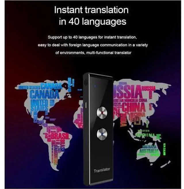 Alt view image 11 of 12 - Language Translator Device, T8 Intelligent Smart Translation Machine, Simultaneous Translation, Smart Translator, 42 Language WiFi Interpreter, Tourism, Business, Learning, Travel