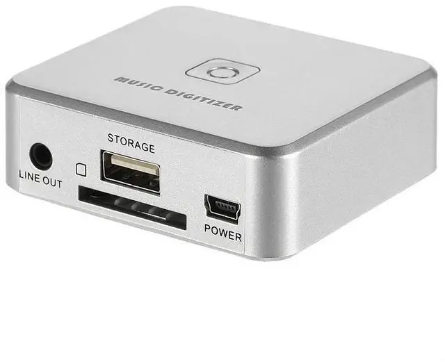 Alt view image 7 of 10 - Audio Capture Recorder Music Digitizer 3.5mm RCA IN Ports Save into SD Card USB Disk MP3 File with Remote Controller