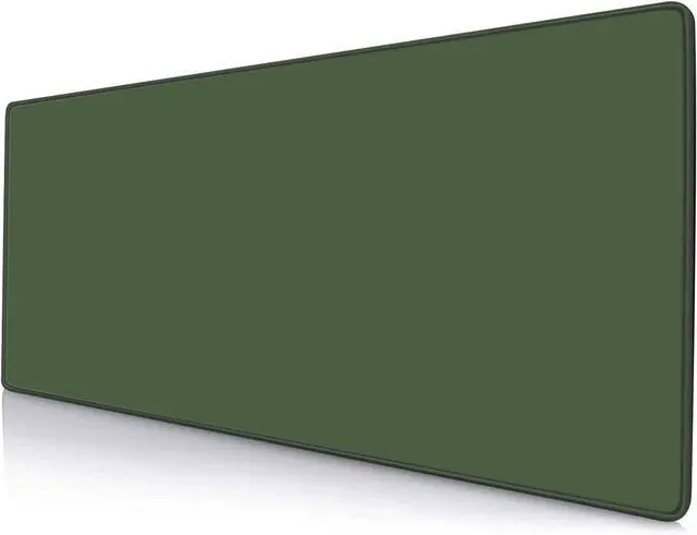 Alt view image 7 of 12 - Large Gaming Mouse Pad XL Extended Mousepad Non-Slip Rubber Base Keyboard Mouse Mat Desk Pad for Work Game Office Home 31.5 x 11.8 in Olive Green