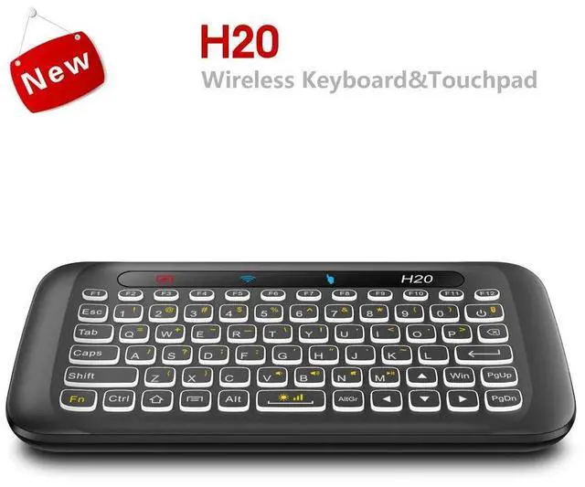 Alt view image 10 of 10 - H20 Mini Wireless Keyboard Backlight Touchpad Air mouse IR Leaning Remote control For Andorid BOX Smart TV Windows