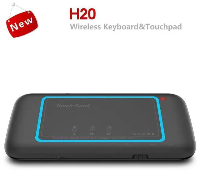 Alt view image 9 of 10 - H20 Mini Wireless Keyboard Backlight Touchpad Air mouse IR Leaning Remote control For Andorid BOX Smart TV Windows