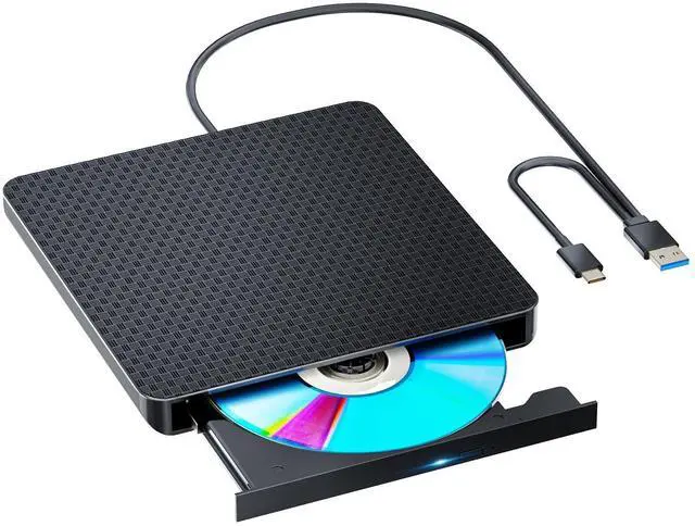 Alt view image 6 of 10 - POTVMOSL External Compatible Bluray Player Read and Write Portable Burner Compatible with USB 3.0 and Type-C Port/Win 7-11/MAC OS Compatible for Reading BD/DVD/CD