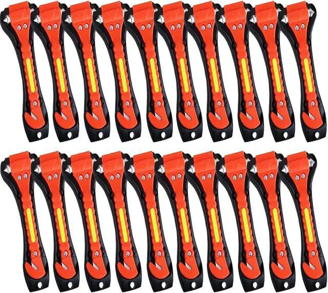 Alt view image 8 of 14 - 20 Pack Car Safety Hammer, Auto Emergency Escape Tool Car Window Glass Breaker and Seat Belt Cutter for Family Rescue, Car Life Saving Survival Kit