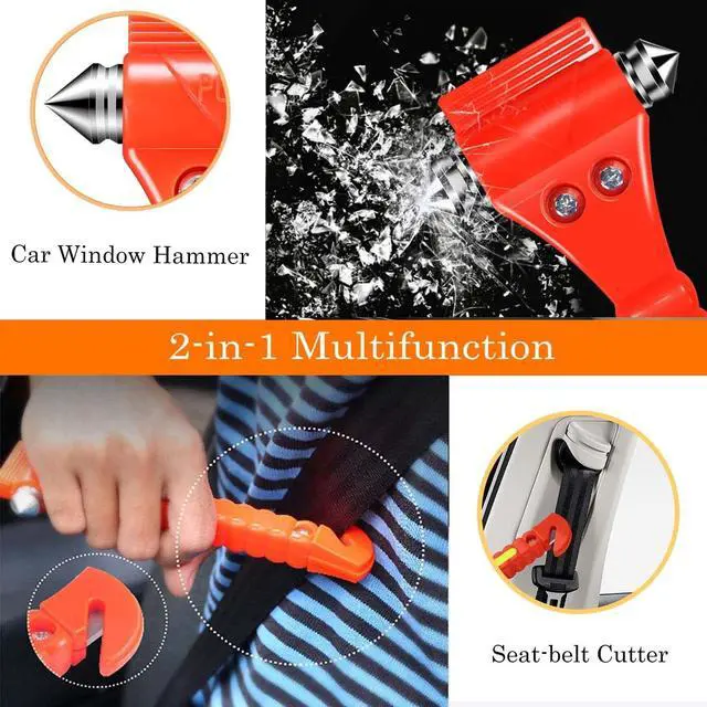 Alt view image 9 of 14 - 20 Pack Car Safety Hammer, Auto Emergency Escape Tool Car Window Glass Breaker and Seat Belt Cutter for Family Rescue, Car Life Saving Survival Kit