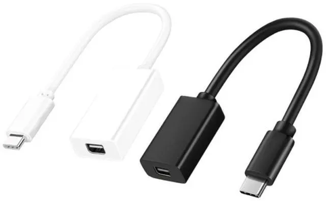 Alt view image 5 of 8 - 2 Pcs Thunderbolt 3 USB 3.1 To Thunderbolt 2 Adapter Cable For Windows Mac OS BH, White & Black