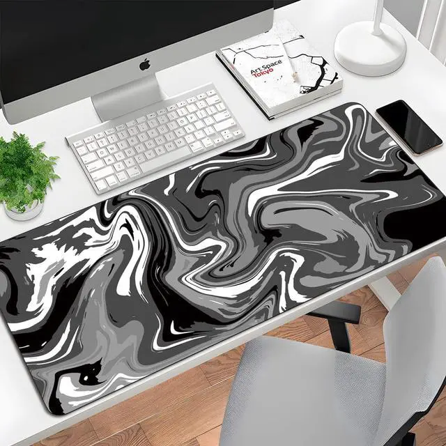 Alt view image 10 of 14 - 5 Colors 3 SizesMarbled Design Fluid Pattern Gaming Mouse Pad Extended Mouse Pad Laptop Computer Desk Mat for Desktop Desk Protector Mat Office Desk Accessories Gifts - 31.5L*11.8W