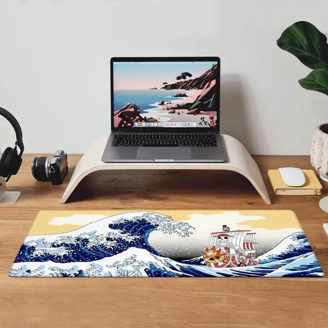 Alt view image 9 of 14 - Anime Mouse Mat Classic Japanese Anime Mouse Pad Large Gaming Mouse Pad Mouse Pad for Office Supplies Non-Slip Rubber Computer Game Mouse Mat 23.6 in X 13.8 in (Demon Slayer1)