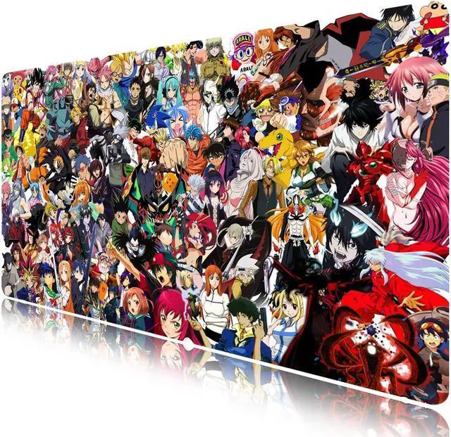 Alt view image 8 of 14 - KINPLE Extended Large Gaming Mouse Pad Full Desk Keyboard Mouse Pad XXL Bigmouse Pad with Anime Waterproof and Anti-Skid for Office Desk Decor . (35.415.750.1 inch)