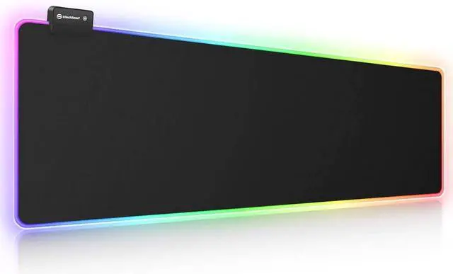 Alt view image 8 of 14 - RGB Gaming Mouse Pad Large Extended Soft Led Mouse Pad with 14 Lighting Modes 2 Brightness Levels Computer Keyboard Mousepads Mat 800 x 300mm / 31.5×11.8 inches