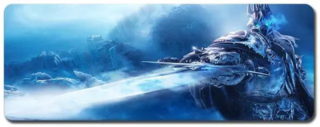 Alt view image 8 of 14 - Cloth Mouse Pad,Professional Large Gaming Mouse Pad, 024 World of Warcraft Mouse Pad,Extended Size Desk Mat Non-slip Rubber Mouse Mat 31.5" x 11.8"