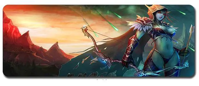Alt view image 9 of 15 - Cloth Mouse Pad,Professional Large Gaming Mouse Pad, 027 World of Warcraft Mouse Pad,Extended Size Desk Mat Non-slip Rubber Mouse Mat 35.4" x 15.7"