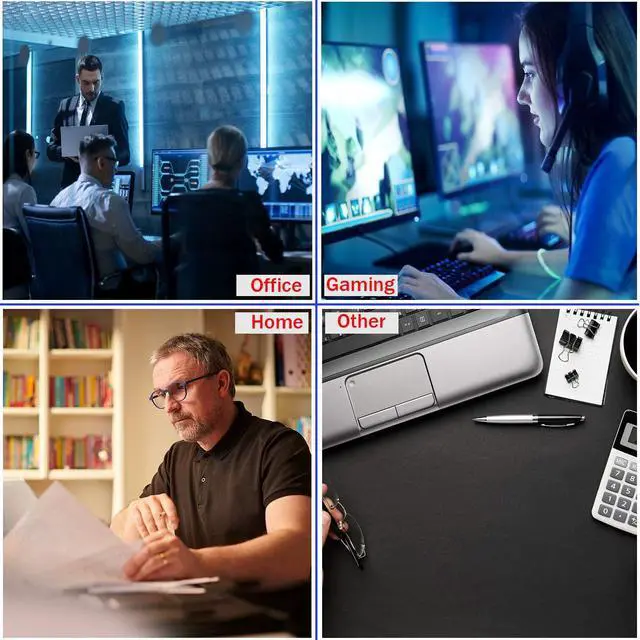 Alt view image 11 of 12 - Gaming Mouse Pad,Upgrade Durable 31.5"x15.7"x0.12" Larger Extended Gaming Mouse Pad with Stitched Edges,Waterproof Non-Slip Base Long XXL Large Gaming Mouse Pad for Home Office Gaming Work, Star