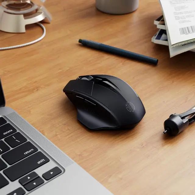 Alt view image 14 of 14 - INPHIC Wireless Mouse 700mAh Large Ergonomic Rechargeable 2.4G Optical PC Laptop Cordless Mice with USB Nano Receiver, for Windows Computer Office, Black
