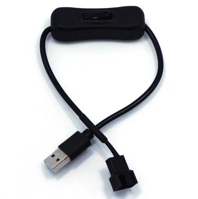 Alt view image 3 of 4 - USB Cable With Switch ON/OFF Cable Extension Toggle For USB Fan Power Supply Line Durable USB To 4Pin Adapter With Switch