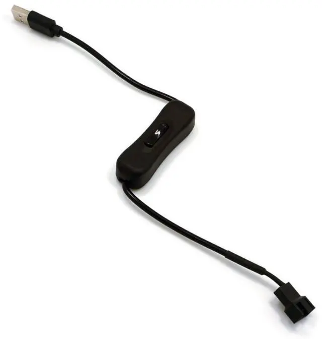 Alt view image 4 of 4 - USB Cable With Switch ON/OFF Cable Extension Toggle For USB Fan Power Supply Line Durable USB To 4Pin Adapter With Switch