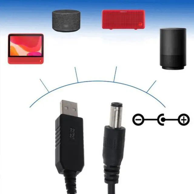 Alt view image 5 of 6 - USB Power Boost Line Step Up Module Cable USB 5V to 9v 5.5x2.1mm Connector