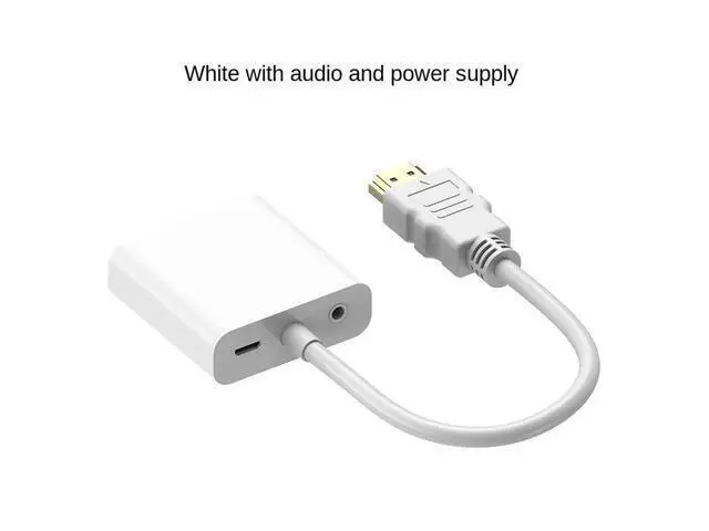 Alt view image 2 of 2 - HDMI-compatible To VGA Switch Adapter Audio Power Supply HD 1080P for Laptop PC Monitor TV Projector Cable Converter(with audio power)