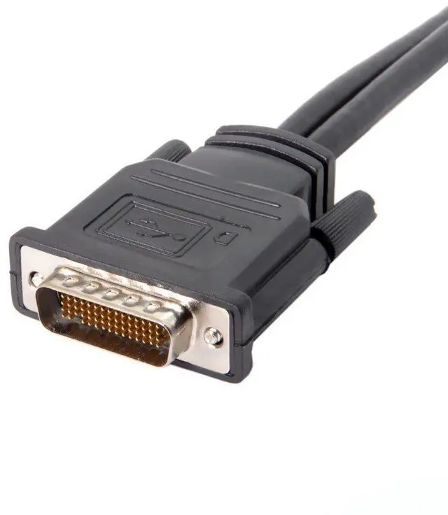 Alt view image 9 of 10 - 59 Pin Male to 2 DVI VGA Displayport Spliter Extension Cable Adapter for graphics card Monitors