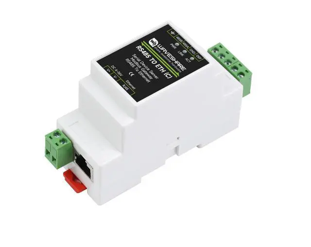 Alt view image 6 of 10 - Industrial Isolated RS485 to RJ45 Ethernet Serial Server, TCP/IP to Serial, 6~36V Power Supply, Support Rail-Mount/Modbus Gateway, TCP Server/TCP Client/UDP Mode, with Electrical Isolation